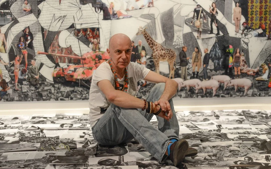 Lluis Barba arrives at Barcelona Gallery Weekend 2020