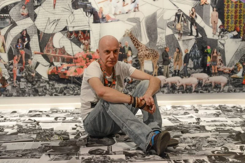 Lluis Barba arrives at Barcelona Gallery Weekend 2020