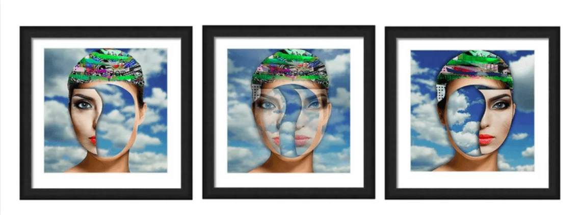 The 2 faces on me 90x90cm 2016