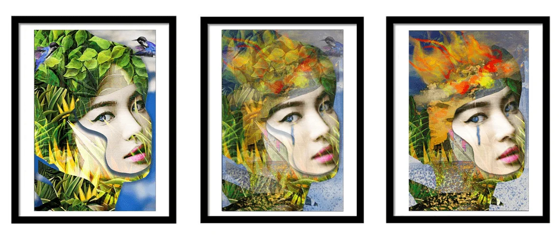 The Amazons on Fire 13 90x60cm 2019
