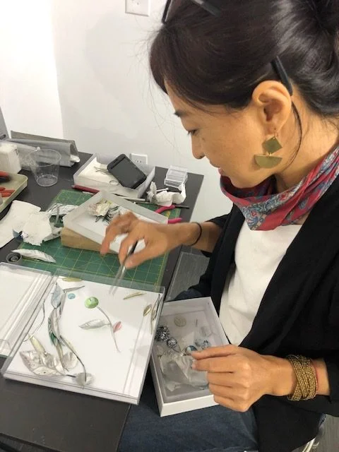 Valeria Yamamoto at the gallery