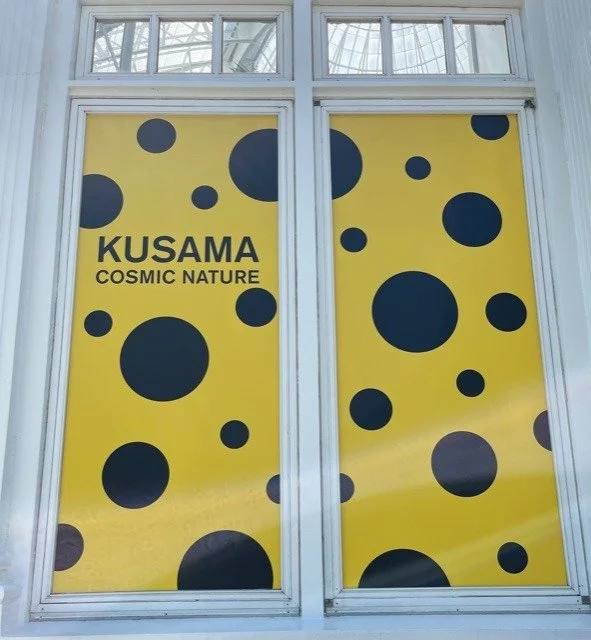 An image of Cosmic Nature by Yayoi Kusama at New York Botanicals Garden