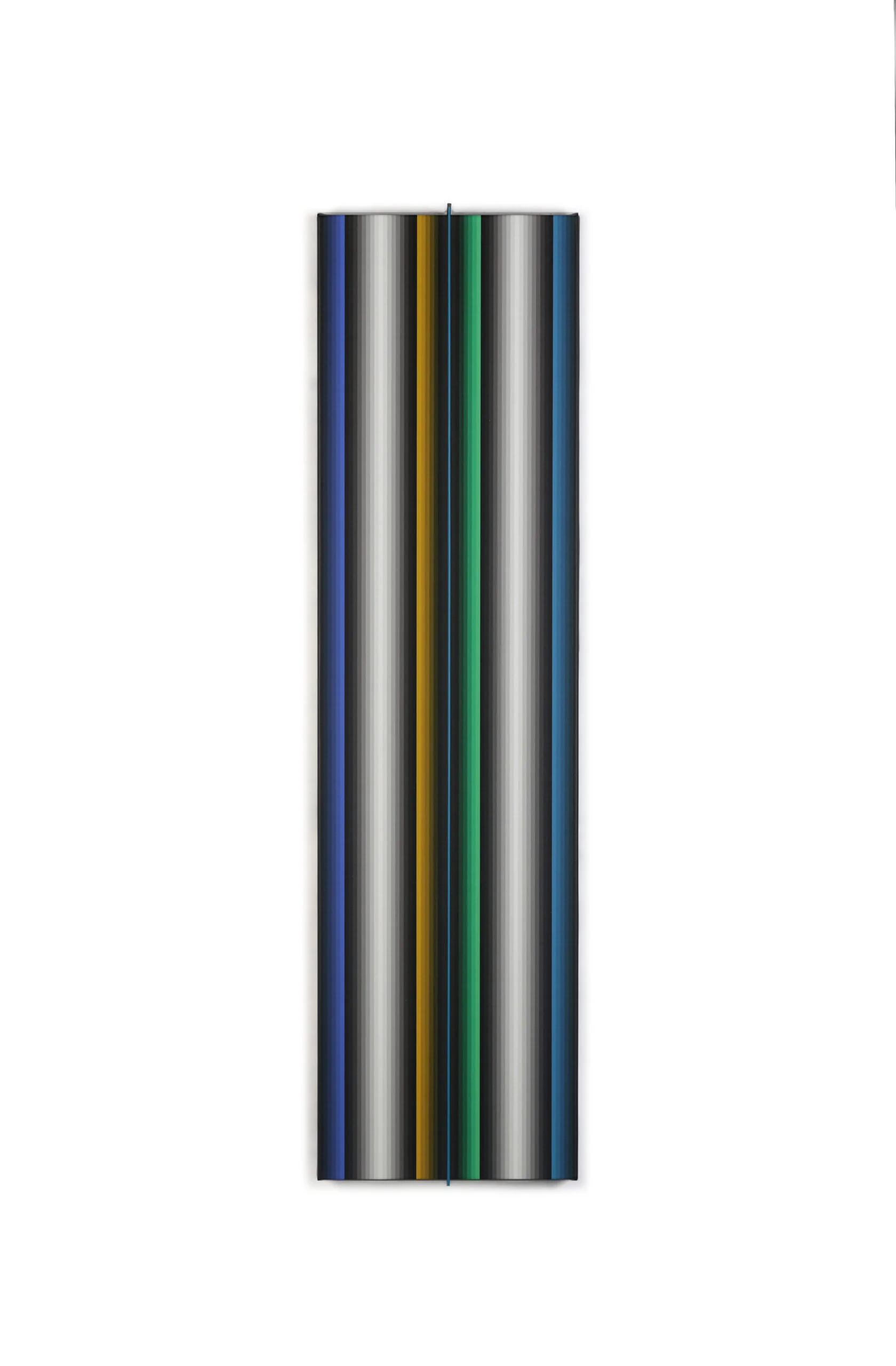 Prochromatique edition Vertical 1 Canvas with steel colored steel bars 2012 Prochromatique edition Vertical 1 Canvas with steel colored steel bars 2012