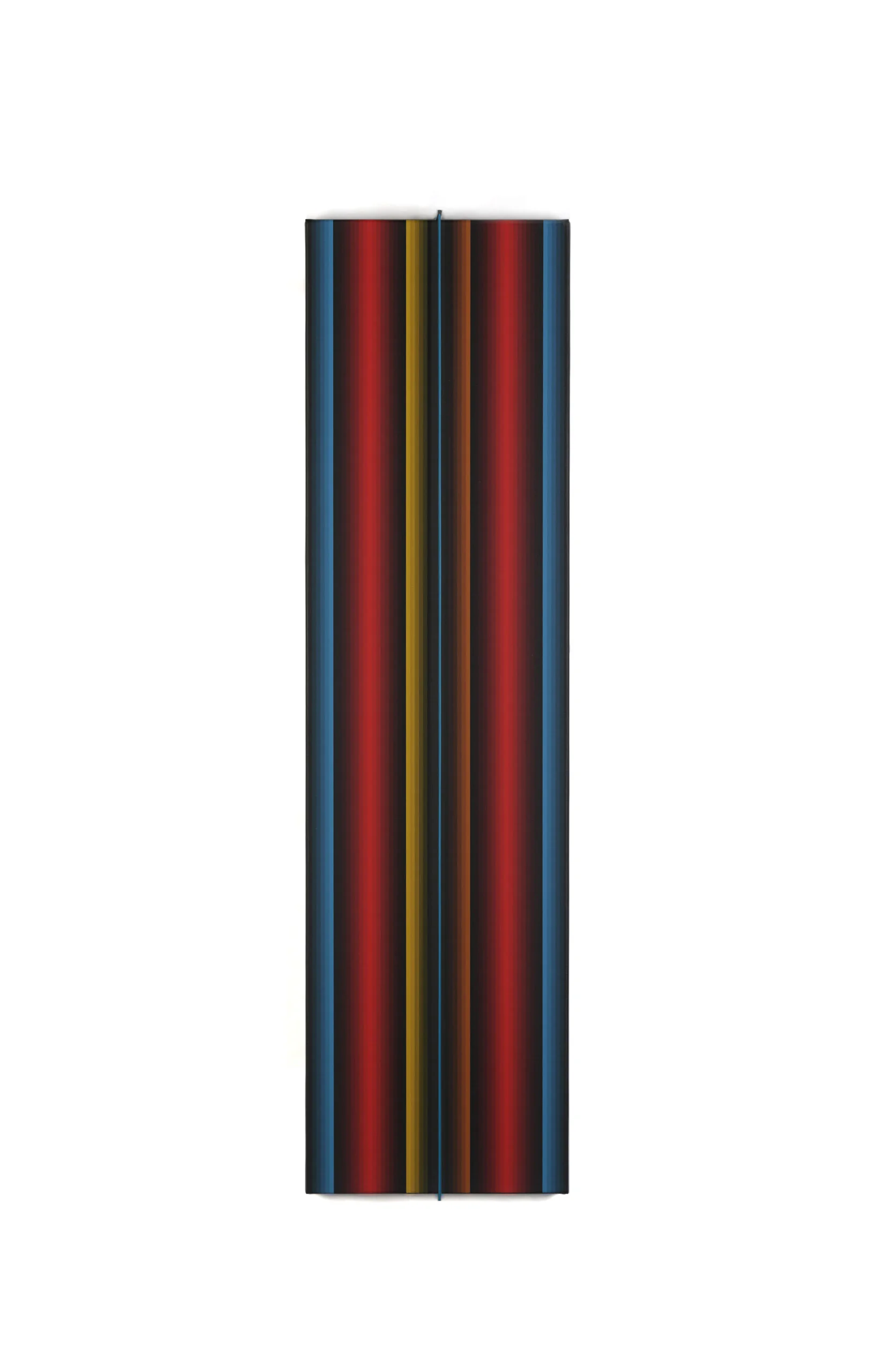 Prochromatique edition vertical 2 Canvas with steel colored steel bar 2012 Prochromatique edition vertical 2 Canvas with steel colored steel bar 2012